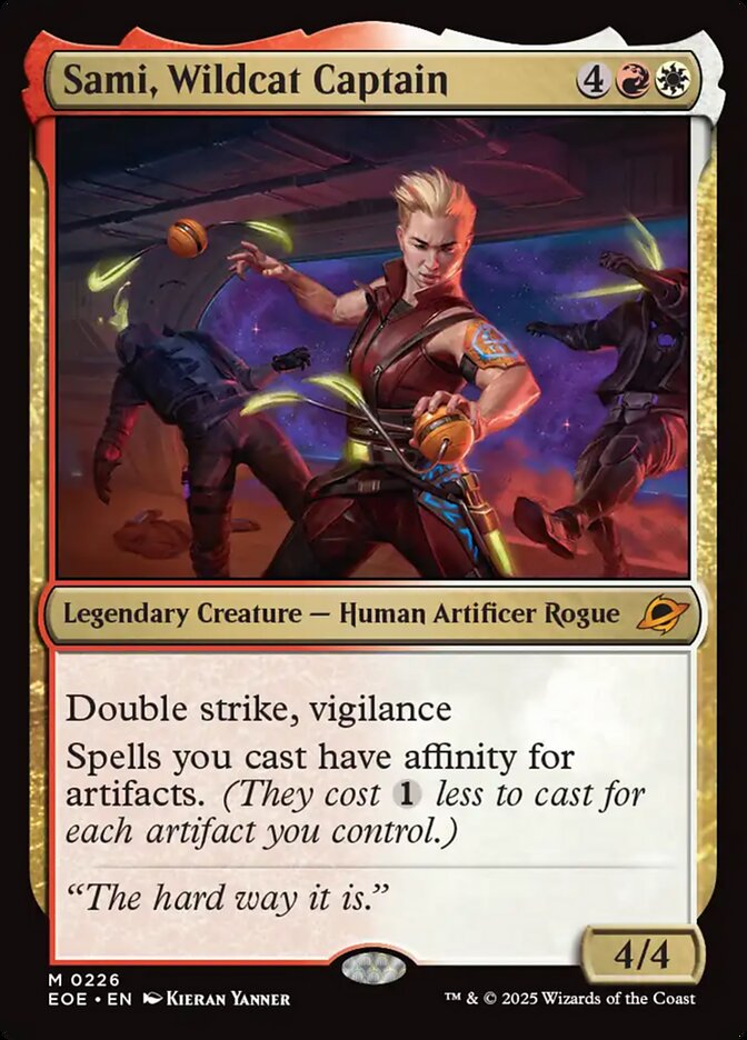 the card sami-wildcat-captain from Edge of Eternities.